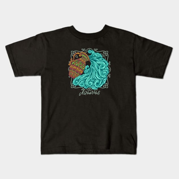 Aquarius Kids T-Shirt by TambuStore